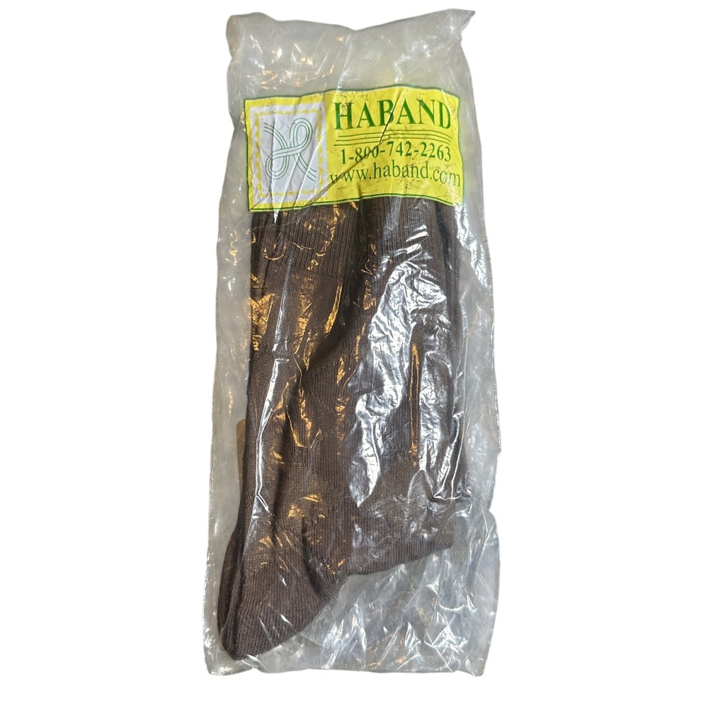 Vintage Haband Dress Socks Men‎ 10-13 Brown New Argyle Cotton Blend Classic
